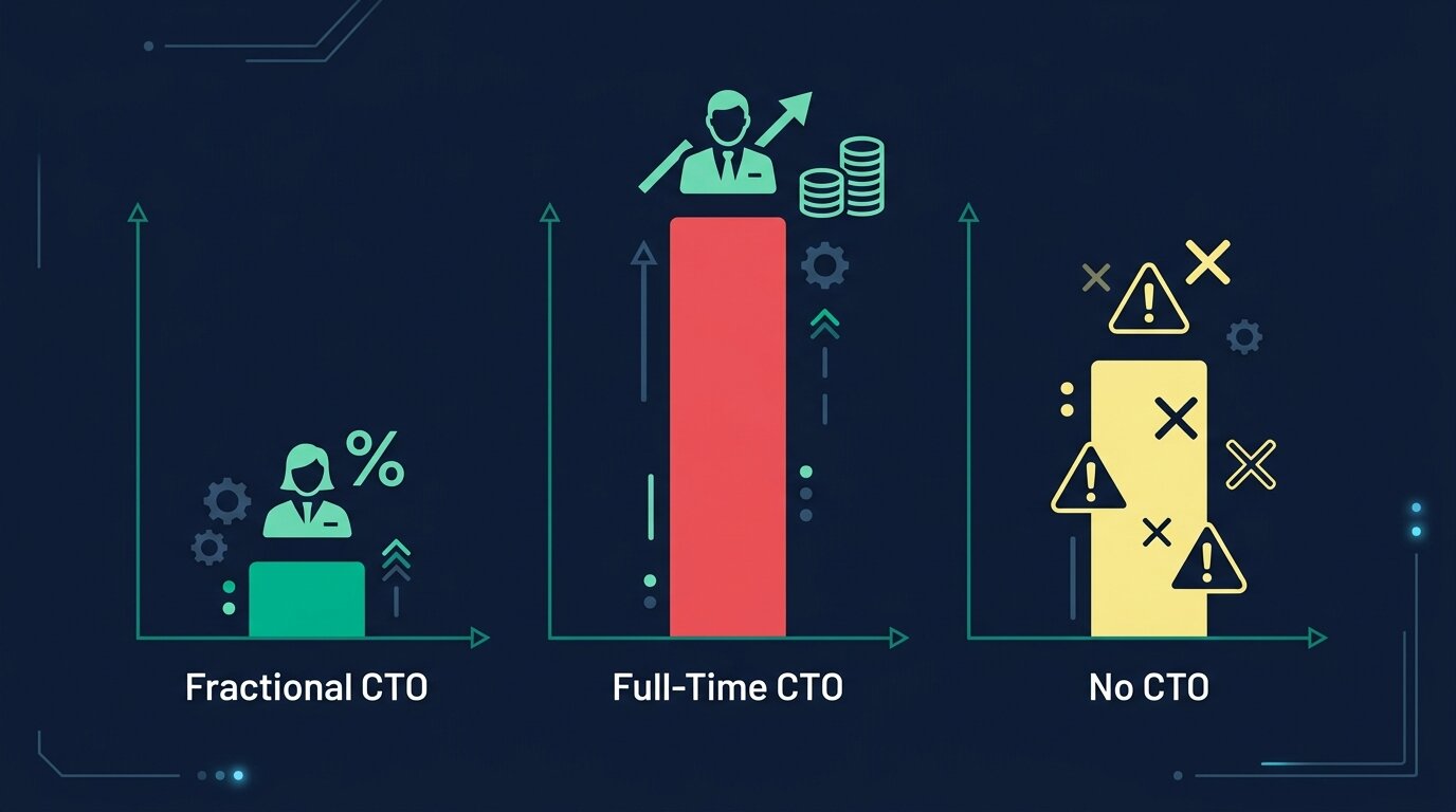 Cost comparison: Part-time CTO vs Full-Time CTO vs No CTO